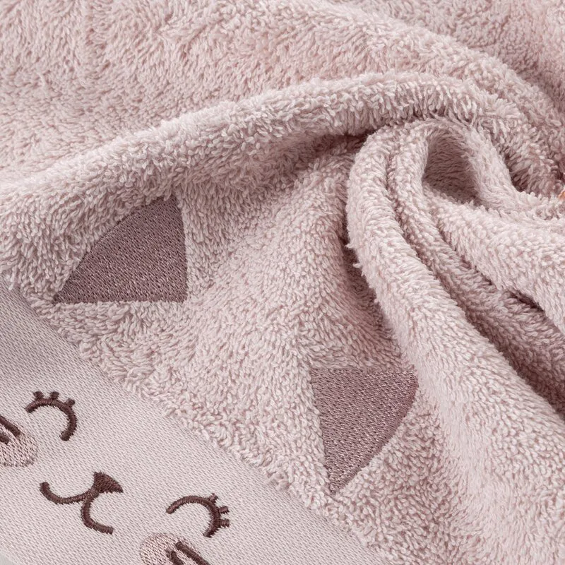 Ręcznik dziecięcy 50x90 Baby 53 różowy  jasny kot 450g/m2 Eurofirany