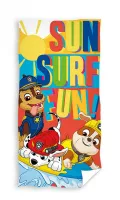 Ręcznik plażowy 70x140 Psi Patrol pieski  Sun Surf Fun kolorowy C23