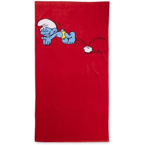 Ręcznik Smerfy 75x150  C Czerwony 1416