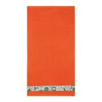 Ręcznik 30x50 Slames zwierzątka Oranż-K17-5195 pomarańczowy frotte bawełniany dziecięcy do przedszkola