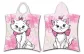 Poncho dla dzieci 50x115 Kotka Marie Cat 2589 różowe ręcznik z kapturem