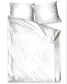 Pościel satynowa 140x200 jednobarwna biała Bielbaw Greno