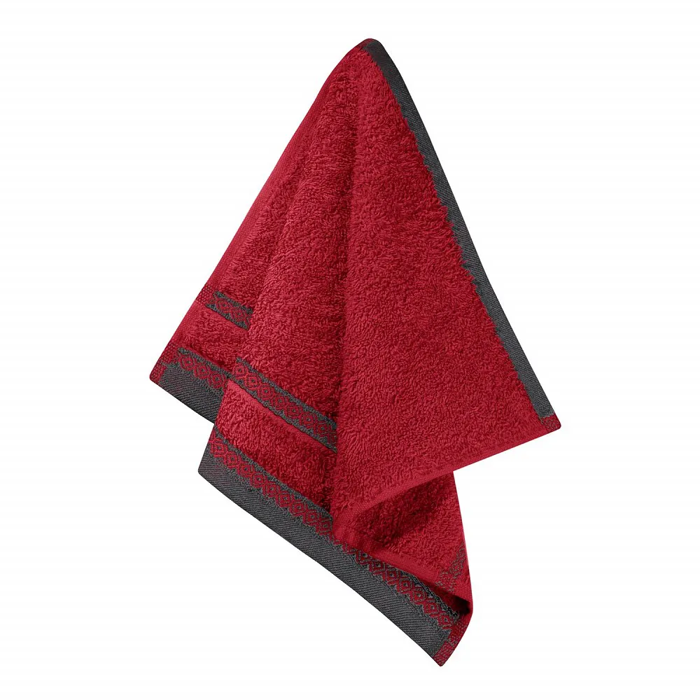 Ręcznik Panama 30x30 czerwony frotte      500g/m2