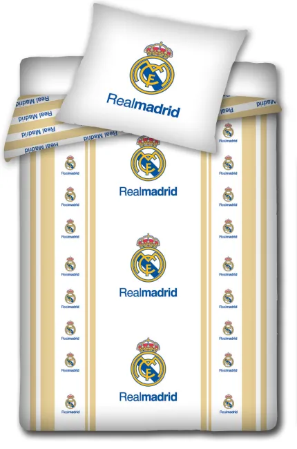 Pościel Real Madryt 160x200 Złote Pasy 7242 - promocja