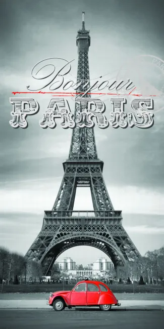 Ręcznik Paris 70x140 F 01 1516 Wieża Eiffla Nowość