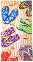 Ręcznik plażowy Summer Vibes 70x140  Muszelki