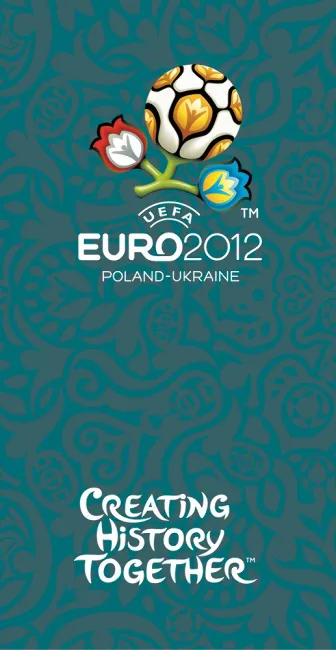 EURO 2012  75x150 Ręcznik Velur  Turkus 2997