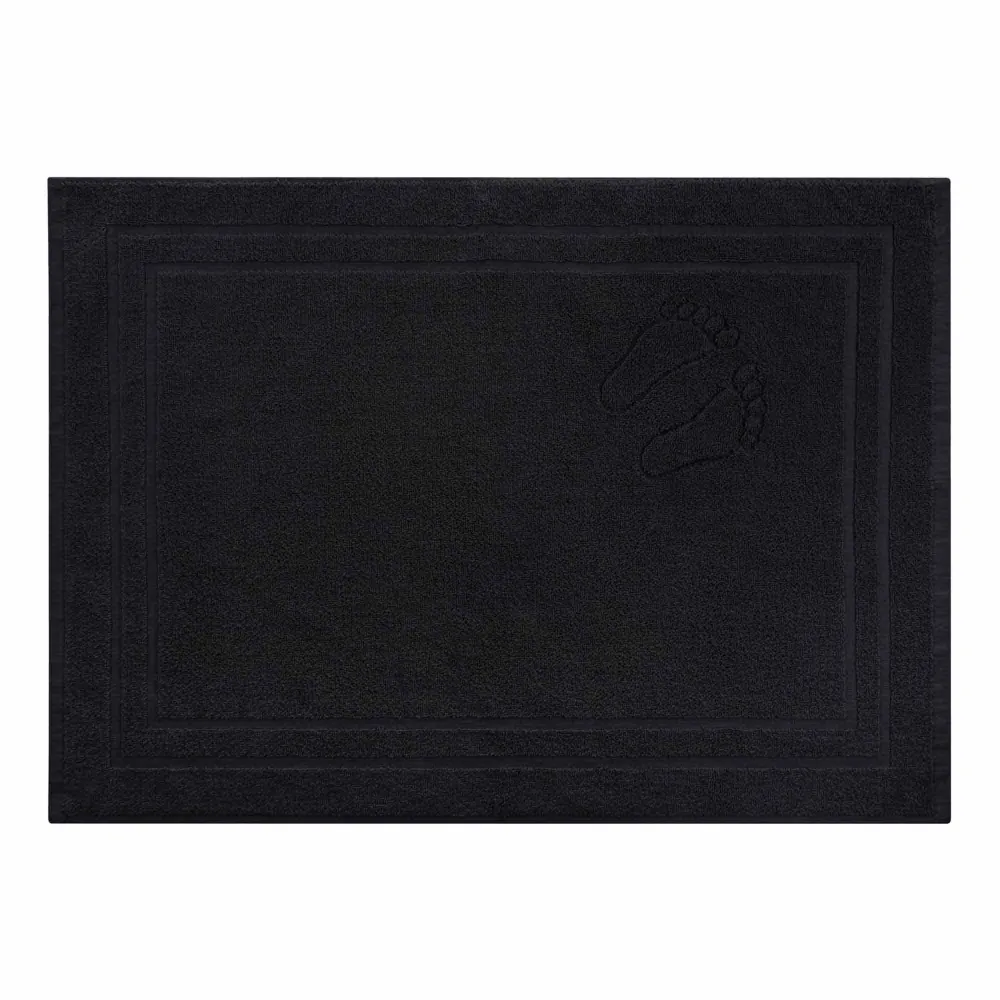 Dywanik łazienkowy 50x70 Mondo czarny     bawełniany frotte 650g/m2
