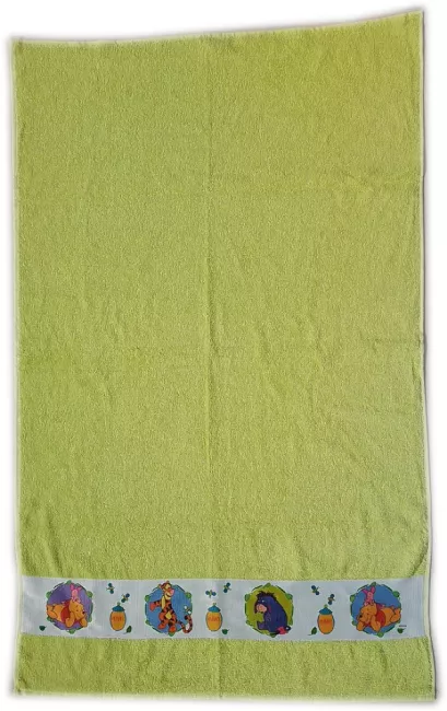 Ręcznik Kubuś Puchatek 70x110 limonkowy