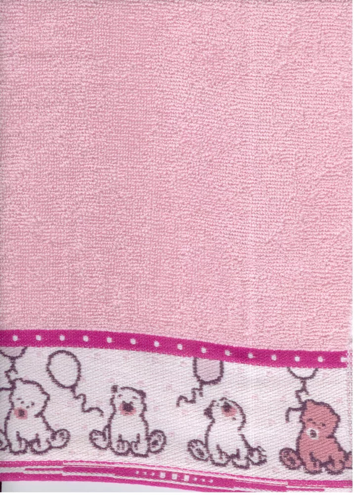 Ręcznik Sweet Bear 50x70 dla dzieci Różowy Greno