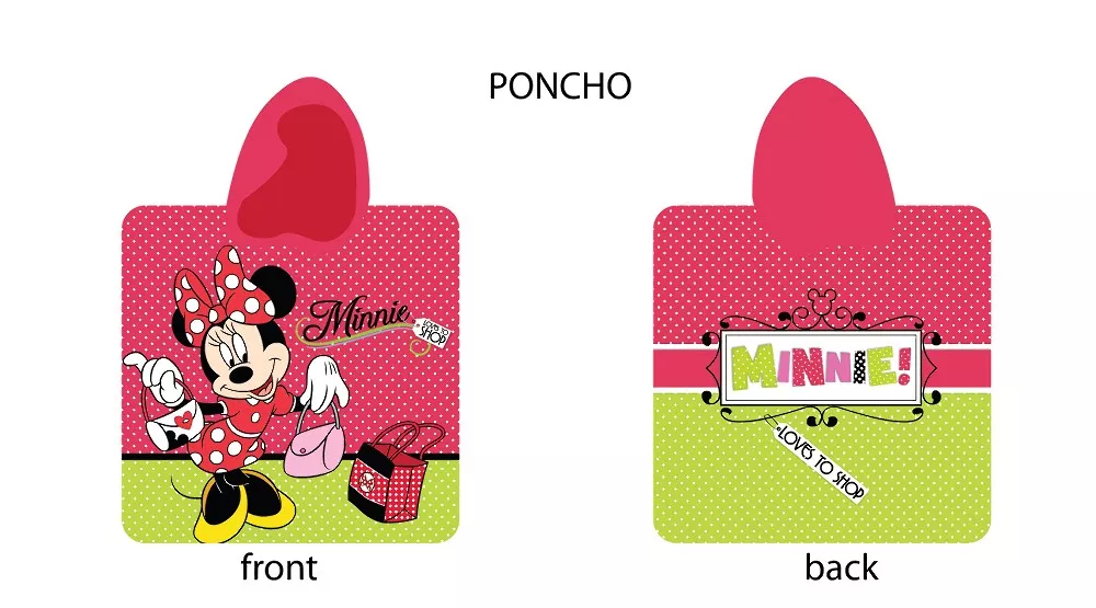 Poncho Myszka Minnie 60x120 D 6196