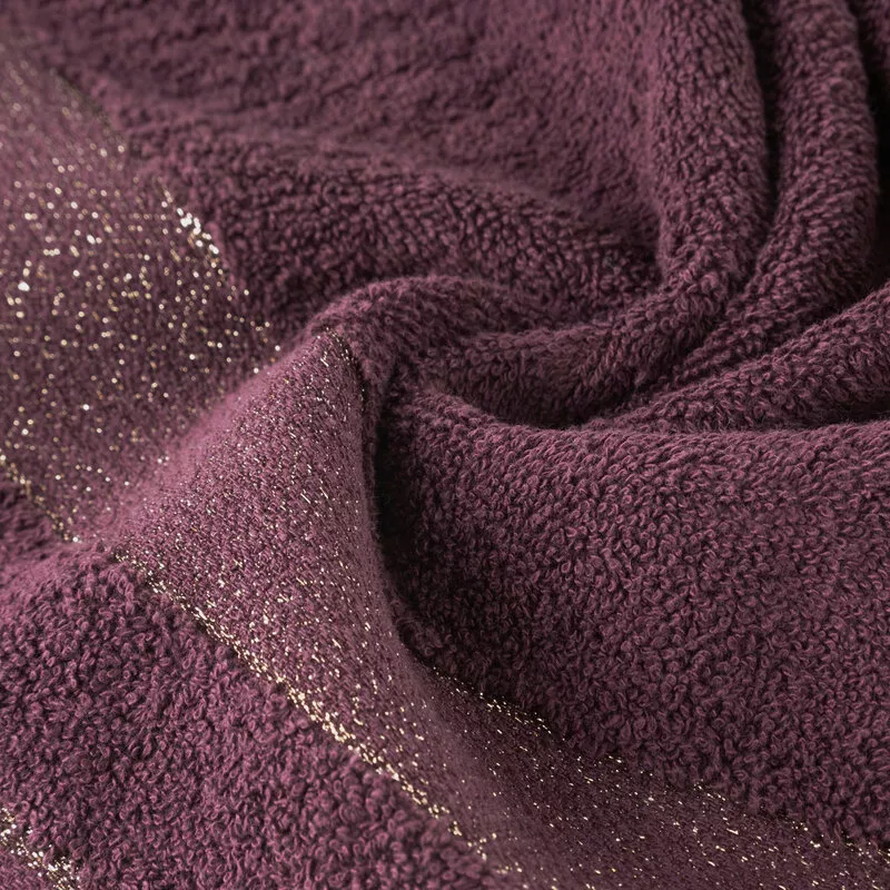 Ręcznik Nessy 70x140 bordowy 500 g/m2  frotte bawełniany Eurofirany