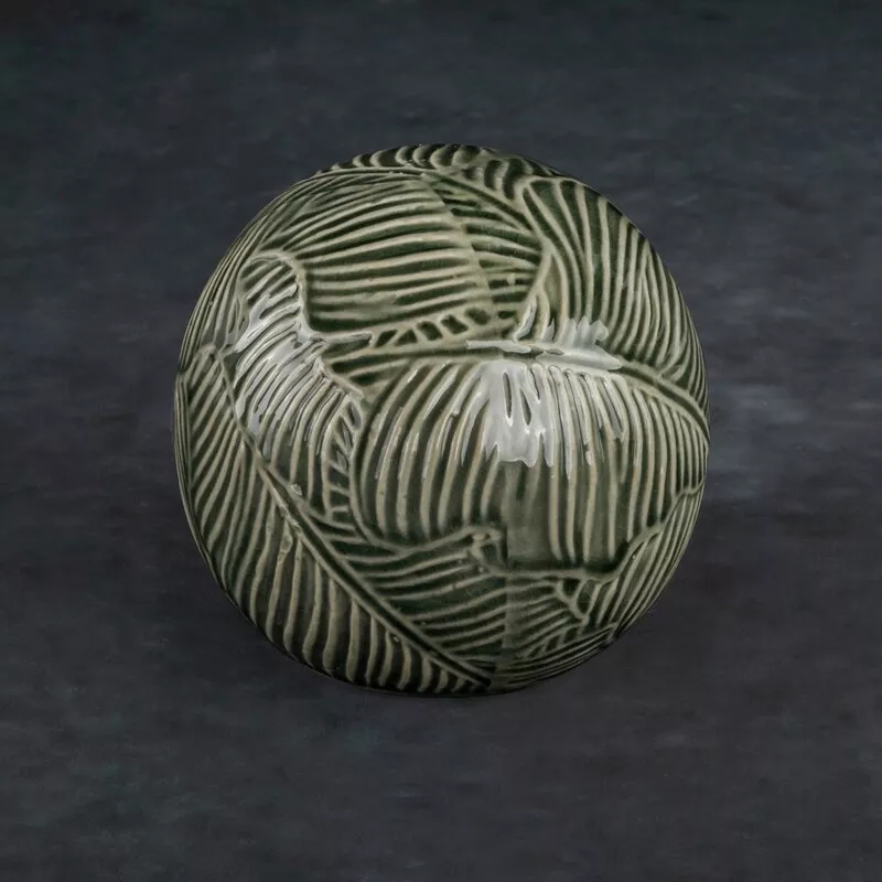 Kula ceramiczna Dara 10x9 turkusowa  dekoracyjna Eurofirany