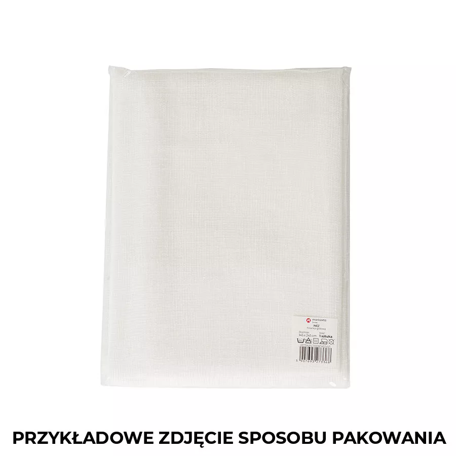 INEZ Firanka gotowa, szerokość 145 x wysokość 245cm, kolor 001 biały 017756/FGT/001/145245/1