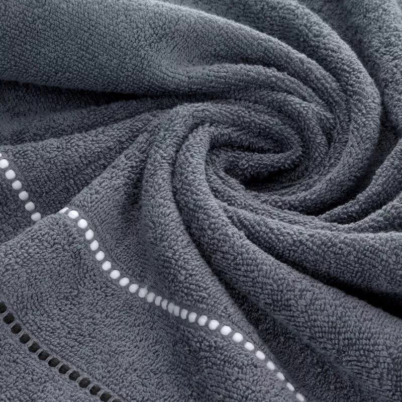 Ręcznik Suzi 30x50 popielaty 500 g/m2  frotte bawełniany Eurofirany