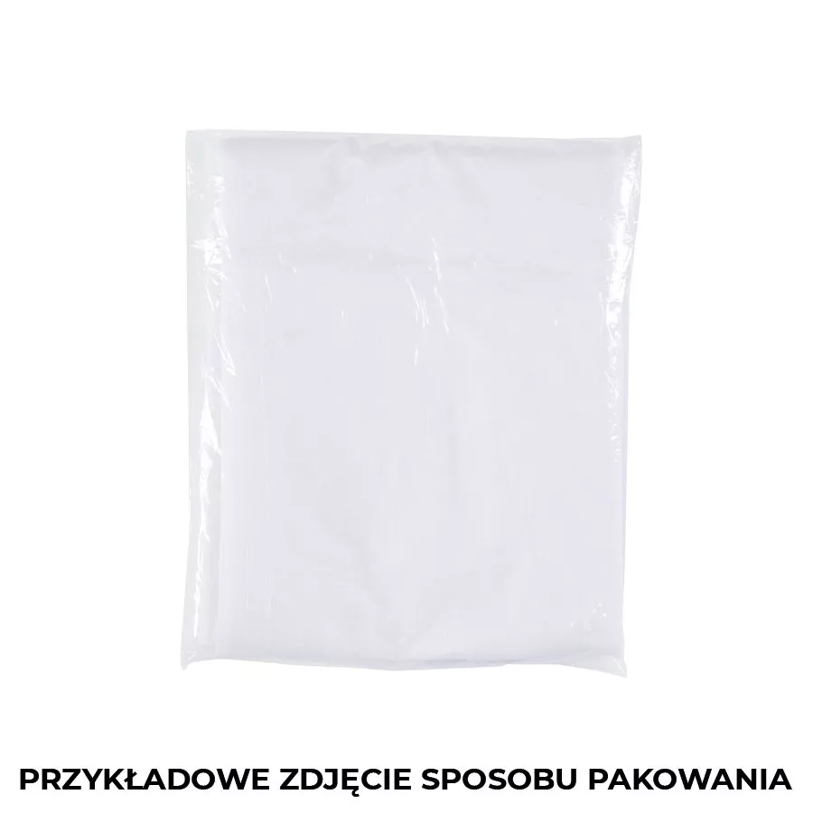 Roleta gotowa ze wzorem pasowym, szerokość 140 x wysokość 135cm, kolor 004 biały ze złotym 170614/RGP/004/140135/1