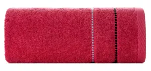 Ręcznik Suzi 70x140 czerwony 500 g/m2  frotte bawełniany Eurofirany