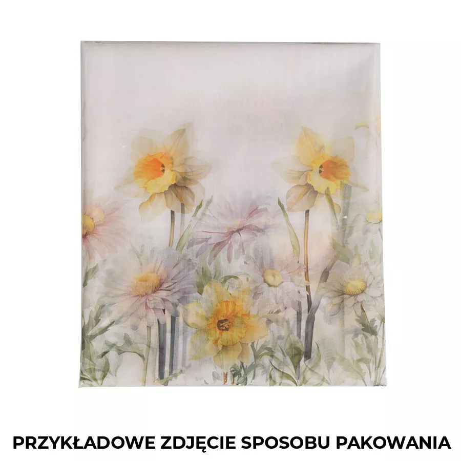 WIOSENNA POLANA Zazdrostka woalowa, WOAL, szerokość 100 x wysokość 40cm,  kolor 001 żółty P00208/ZAZ/001/100040/1