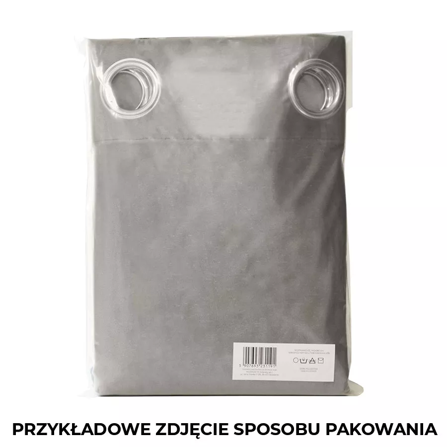 SUPER BLACKOUT Zasłona gotowa na taśmie, szerokość 140 x wysokość 230, kolor 002 chłodny szary TD0022/ZGT/002/140230/1