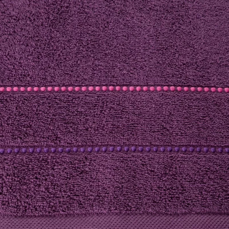 Ręcznik Suzi 70x140 fioletowy 500 g/m2  frotte bawełniany Eurofirany