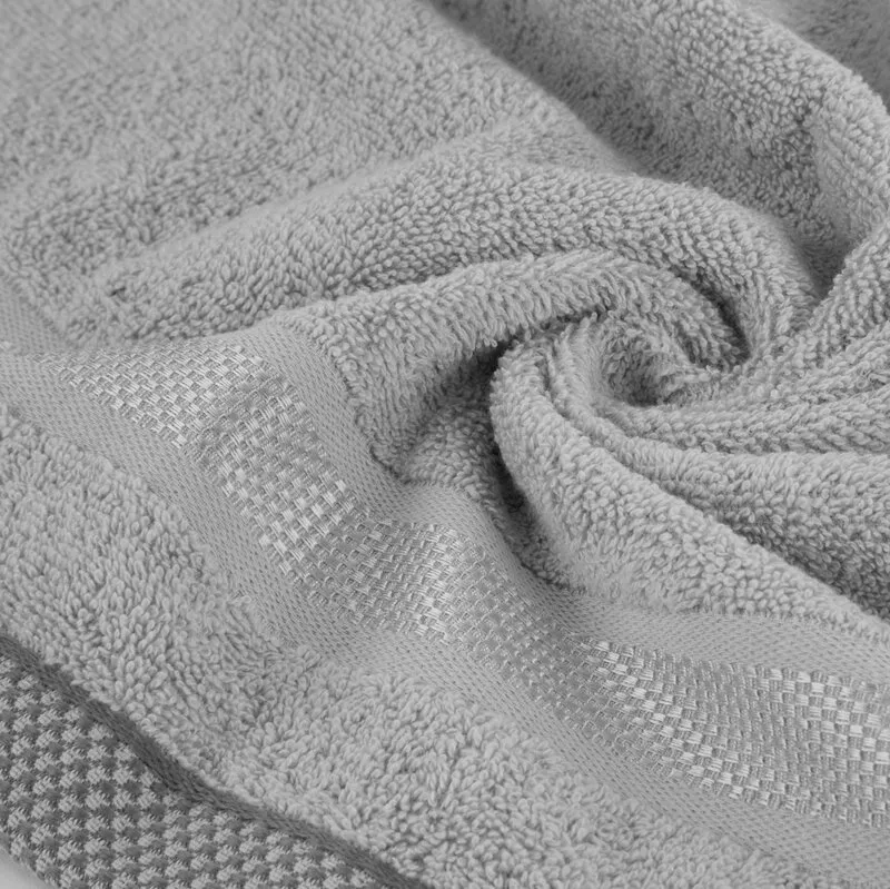 Ręcznik Abbie 30x50 srebrny 500 g/m2  frotte bawełniany Eurofirany