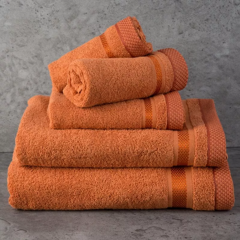 Ręcznik Abbie 40x60 pomarańczowy 500  g/m2 frotte bawełniany Eurofirany