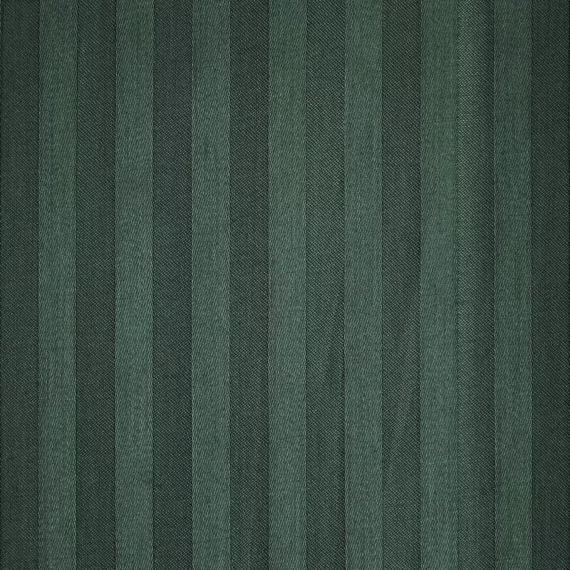 Pościel satynowa 220x200 Vera zielona  ciemna adamaszkowa paski Eurofirany