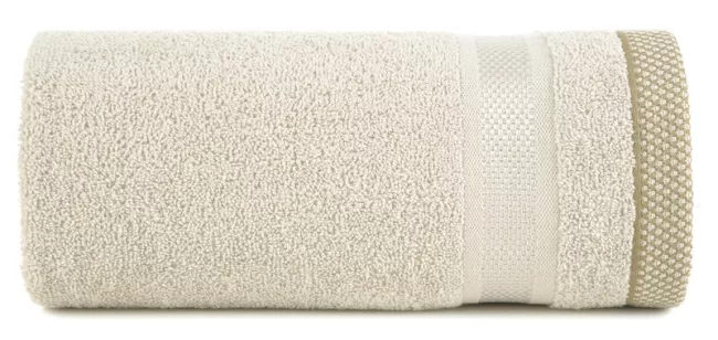 Ręcznik Abbie 100x150 kremowy 500 g/m2  frotte bawełniany Eurofirany