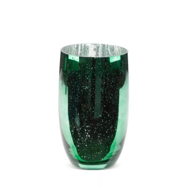 Szklany wazony dekoracyjny Molly 16x28  zielony