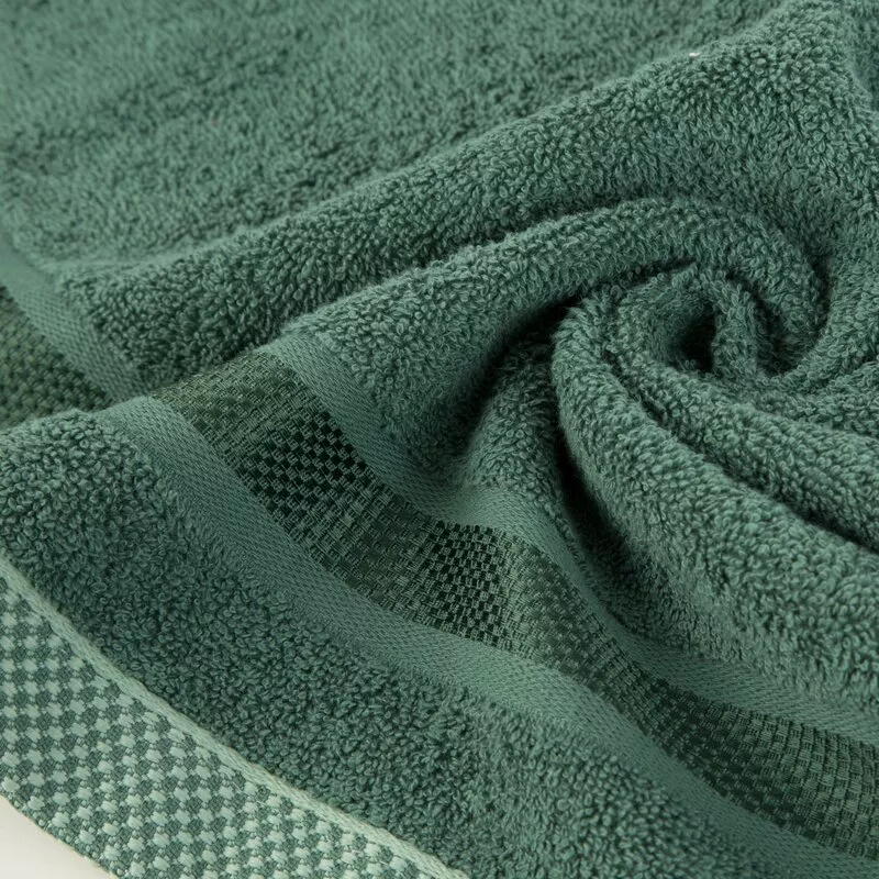 Ręcznik Abbie 50x90 zielony ciemny 500  g/m2 frotte bawełniany Eurofirany