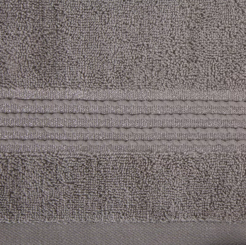 Ręcznik 70x140 Lila 04 szary 500g/m2  Eurofirany