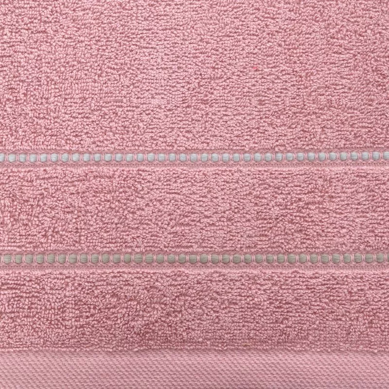 Ręcznik Suzi 70x140 pudrowy róż 500 g/m2  frotte bawełniany Eurofirany