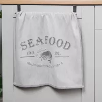 SEAFOOD Ścierka kuchenna, rozmiar 50x70cm, kolor szary 001 S00004/SCI/001/050070/1