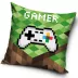 Poszewka dekoracyjna 40x40 Gamer zielona  welwetowa 12 Darymex