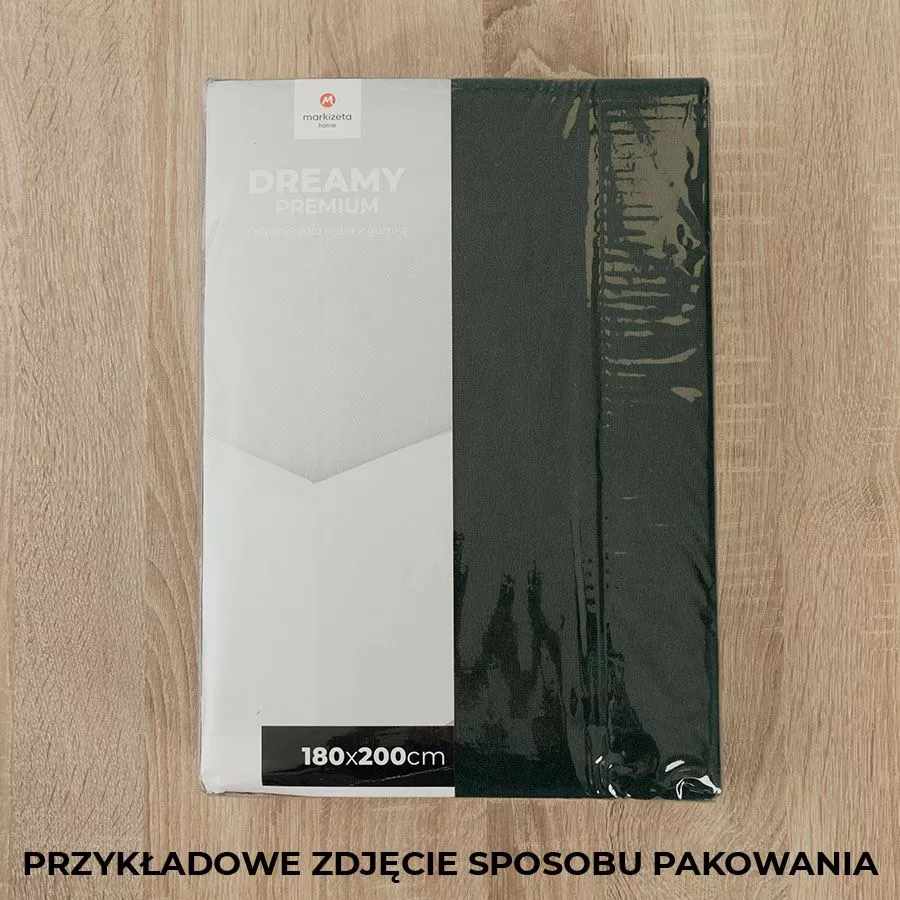 DREAMY PREMIUM Prześcieradło frotte z gumką, szerokość 90 x wysokość 200cm, kolor 035 ciemny zielony;butelkowy 100034/FRG/035/090200/1