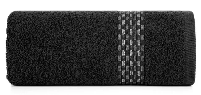 Ręcznik Riva 70x140 czarny 500 g/m2  frotte Eurofirany