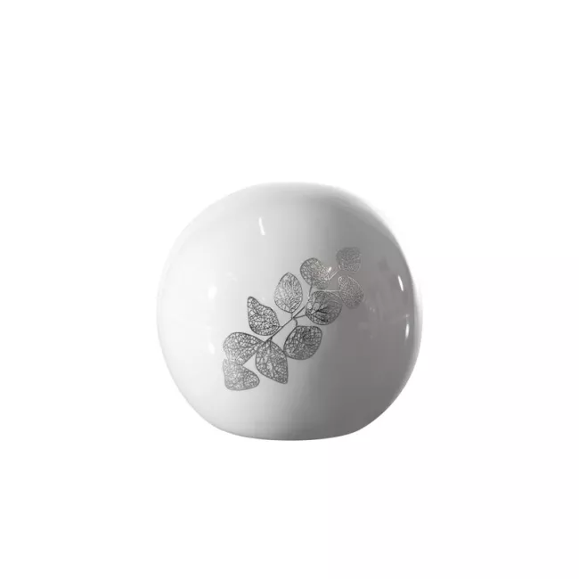 Kula ceramiczna Erika 2 9x9 biała  dekoracyjna Eurofirany