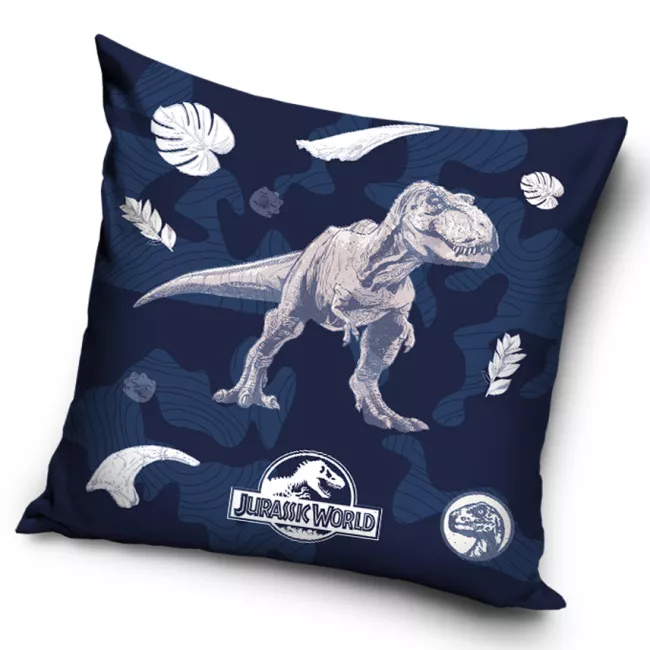 Poszewka dekoracyjna 40x40 Jurassic Park  granatowa welwetowa 12 Darymex