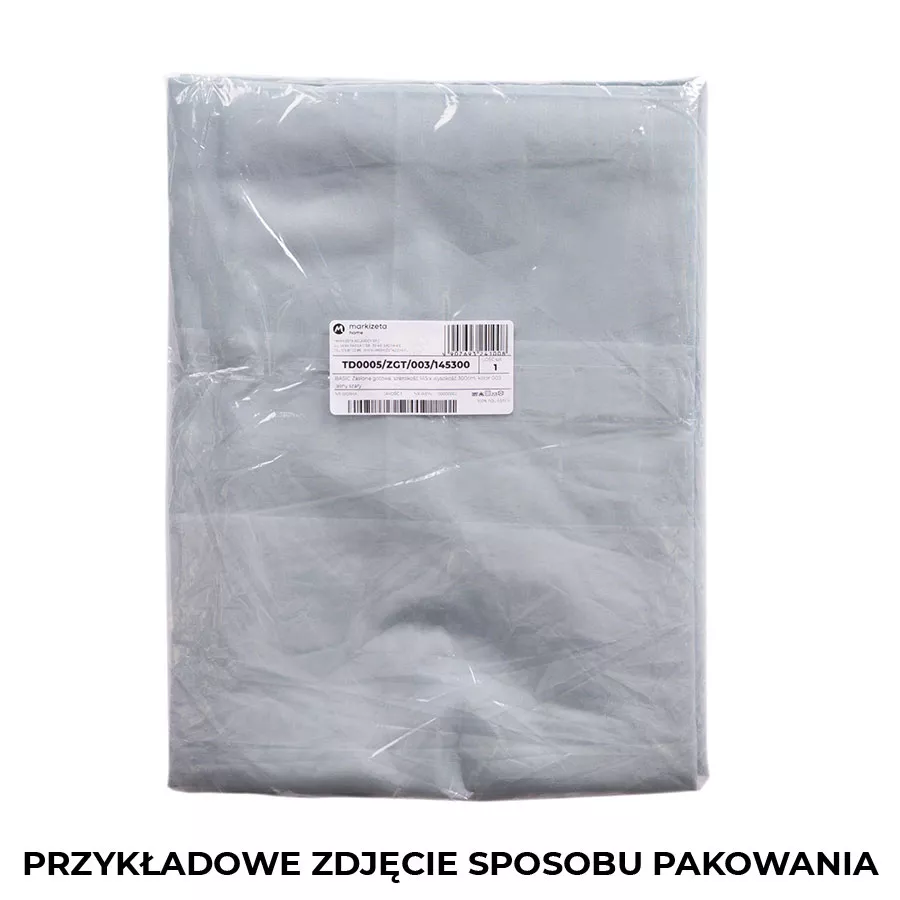 BASIC Zasłona gotowa, szerokość 145 x wysokość 250cm, kolor 002 szary TD0005/ZGT/002/145250/1