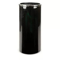Szklany wazon dekoracyjny 21x45 Capri  czarny