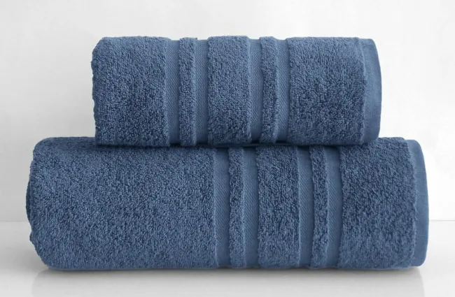 Ręcznik Ivo 50x90 denim niebieski frotte  420g/m2 Greno