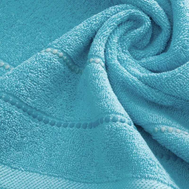 Ręcznik Suzi 30x50 niebieski 500 g/m2  frotte bawełniany Eurofirany