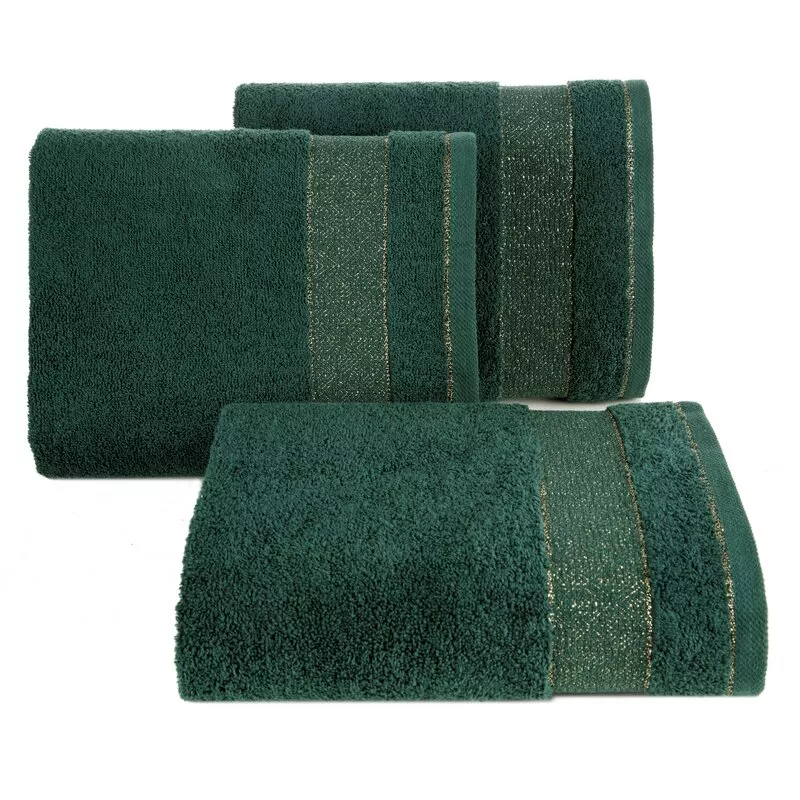 Ręcznik Nessy 50x90 zielony ciemny 500  g/m2 frotte bawełniany Eurofirany