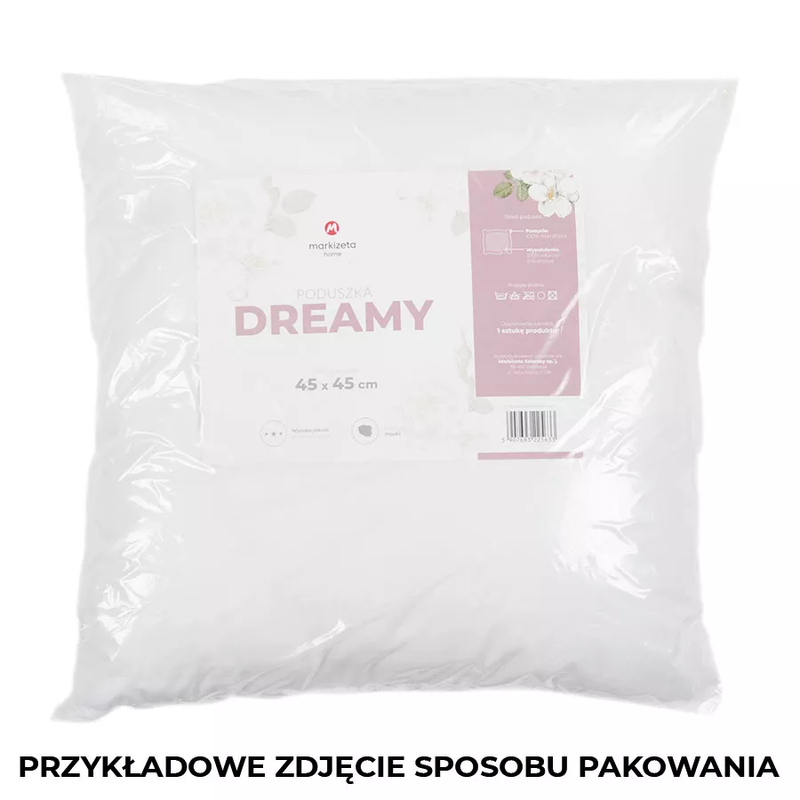 DREAMY Poduszka z wypełnieniem silikonowym, rozmiar 40x40cm PODUSZ/SIL/000/040040/1