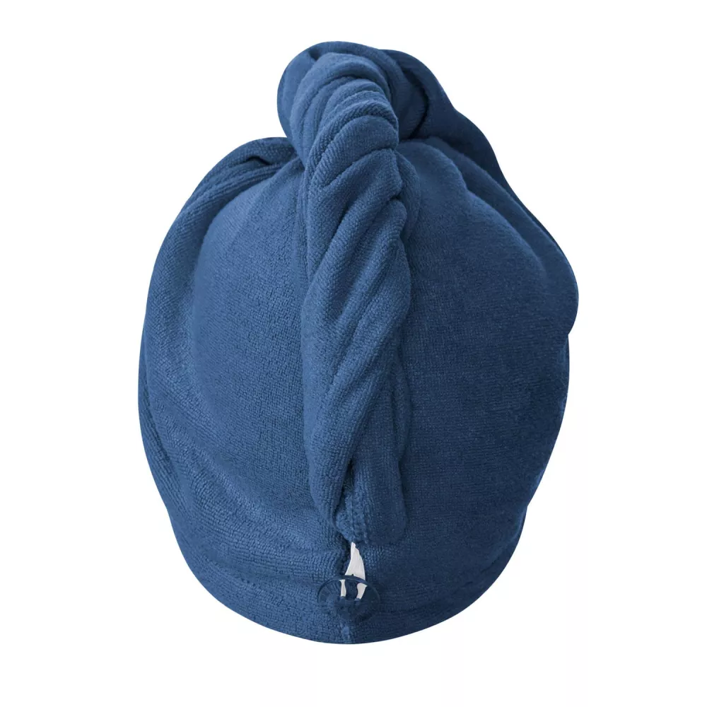 Turban ręcznik do włosów Active  granatowy mikrofibra