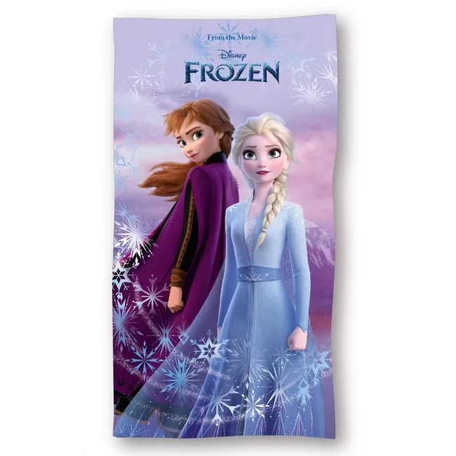 Ręcznik dziecięcy 70x140 Frozen Anna  i Elsa plażowy bawełniany Darymex