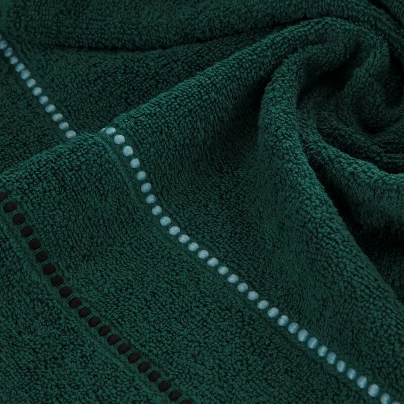 Ręcznik Suzi 50x90 zielony ciemny 500  g/m2 frotte bawełniany Eurofirany