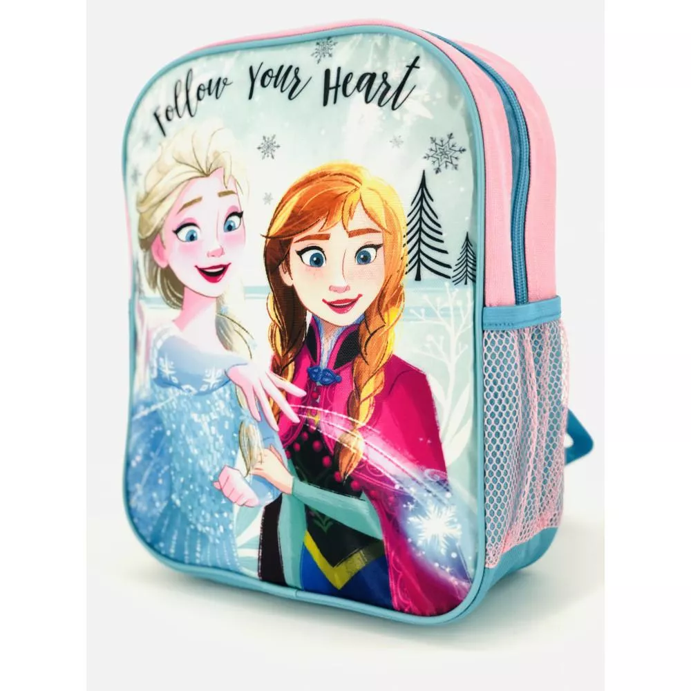 Plecak do przedszkola Frozen 1 Anna Elsa  błękitny jednokomorowy P24