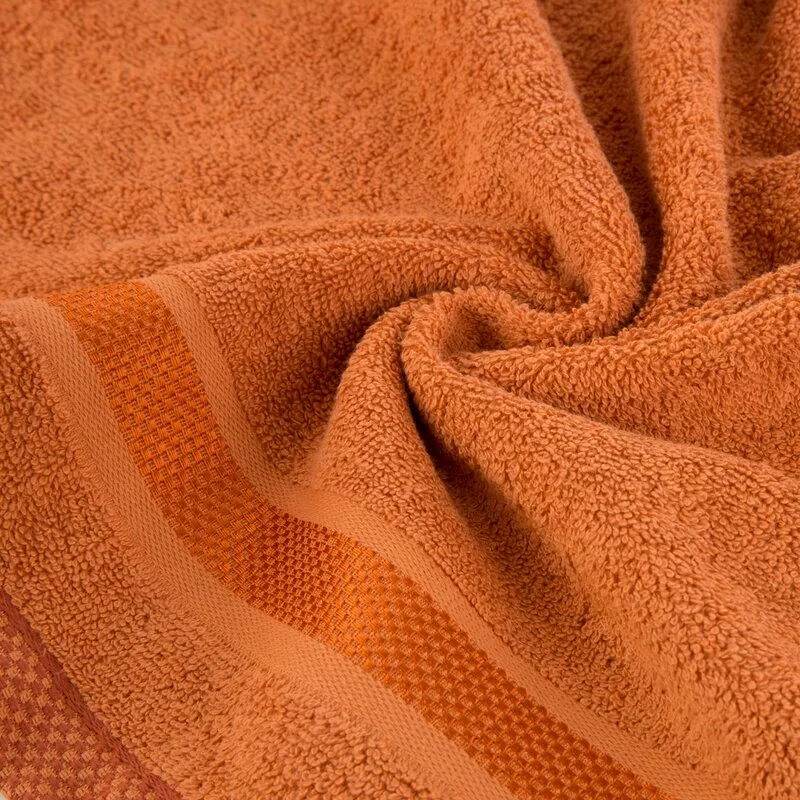 Ręcznik Abbie 50x90 pomarańczowy 500  g/m2 frotte bawełniany Eurofirany