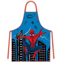 Fartuszek dziecięcy z czapką Spiderman niebieski zestaw kucharza